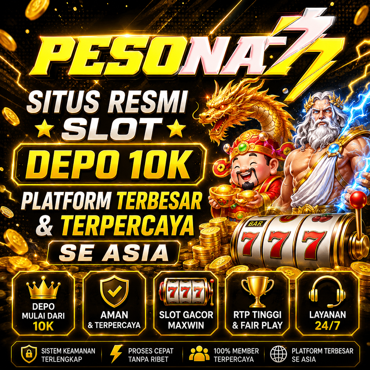 PESONA77 # Situs Resmi Slot Depo 10K Platform Terbesar & Terpercaya Se Asia